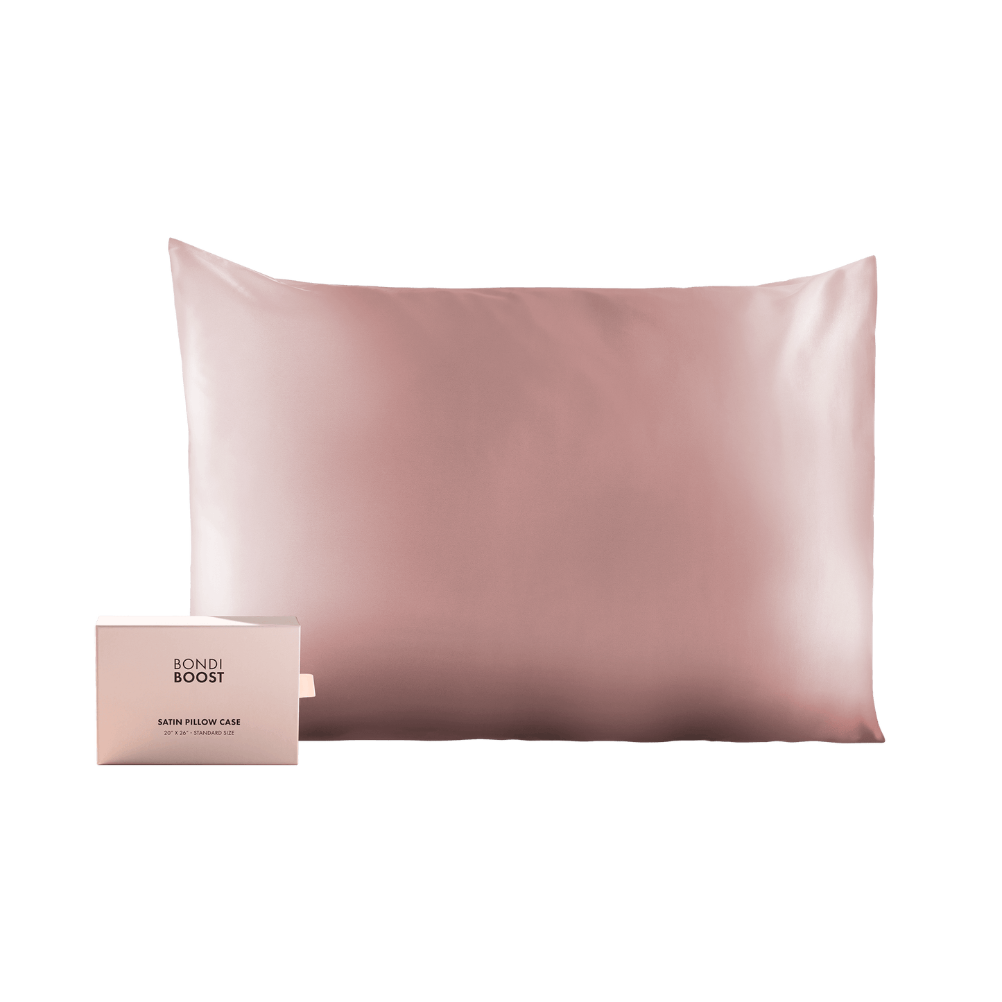 BLUSH SATIN PILLOWCASE - STANDARD