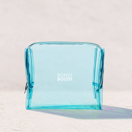 CLEAR TRAVEL BAG - BLUE