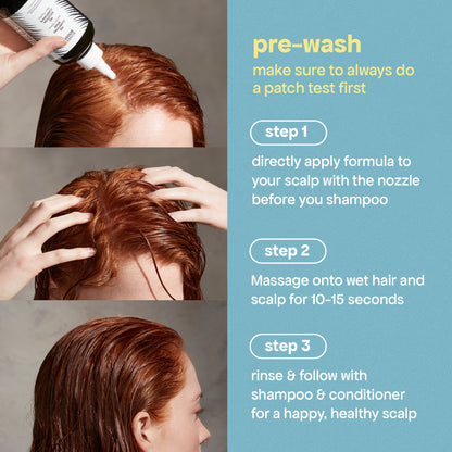 steps for the pre wash 