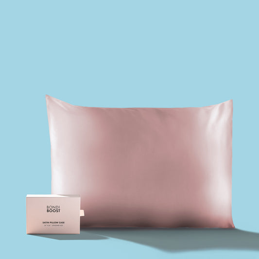 🎁 BLUSH SATIN PILLOWCASE - STANDARD (100% off)