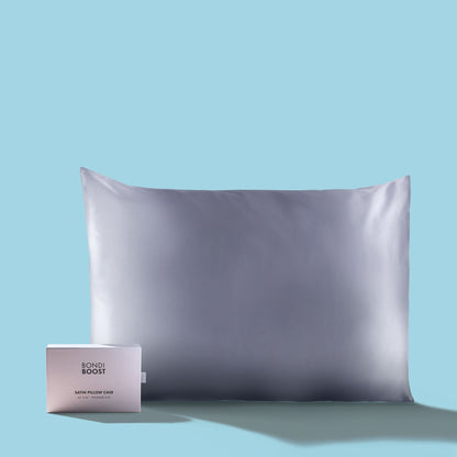 🎁 GREY SATIN PILLOWCASE- STANDARD (100% off)