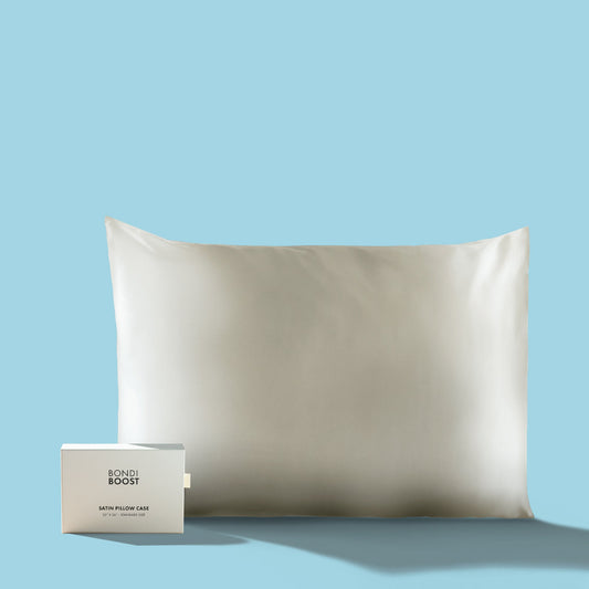🎁 IVORY SATIN PILLOWCASE- STANDARD (100% off)