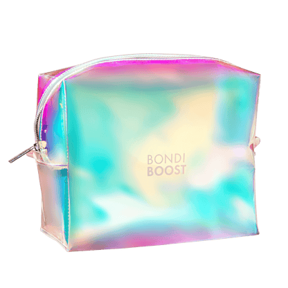 CLEAR TRAVEL BAG - HOLOGRAPHIC