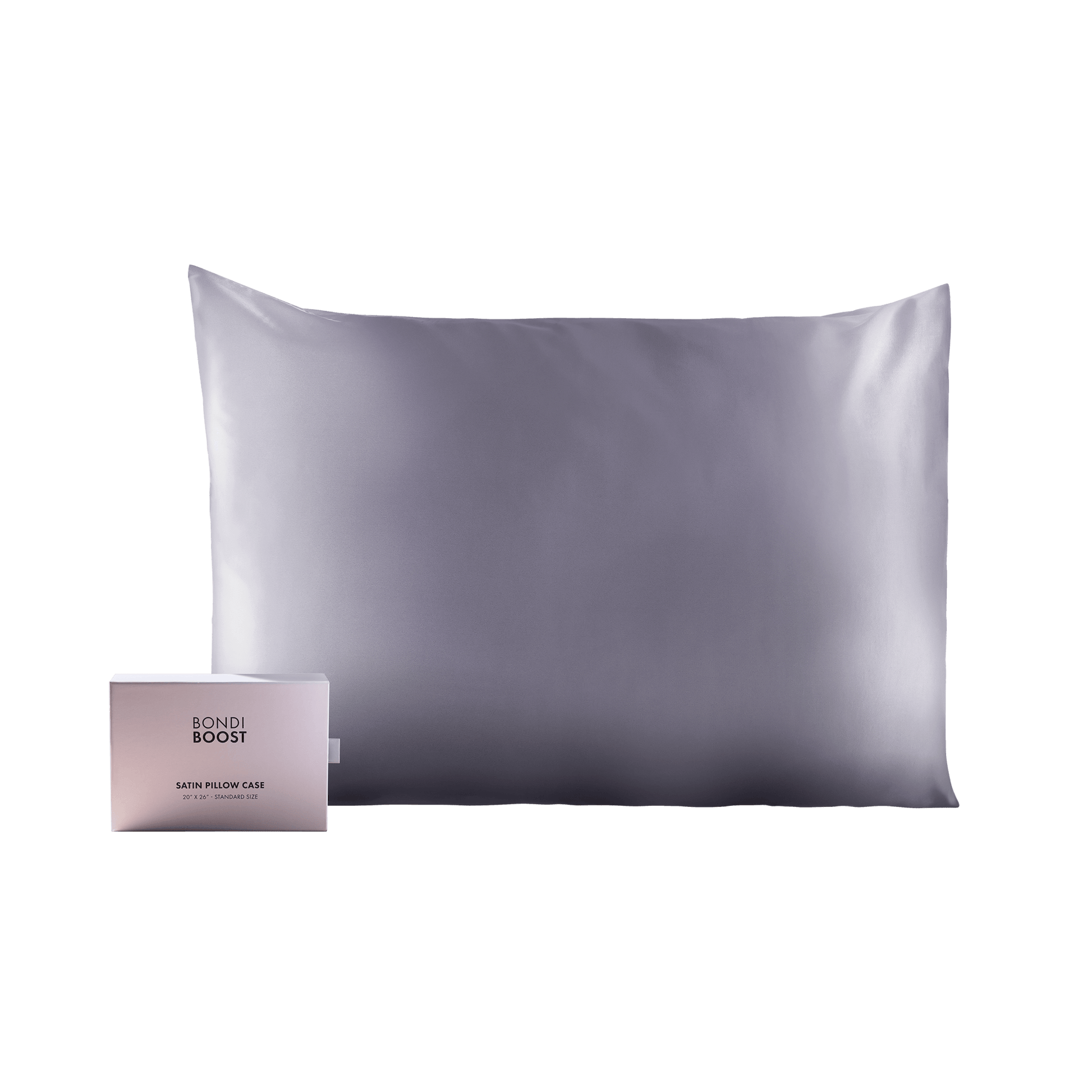 🎁 GREY SATIN PILLOWCASE- STANDARD (100% off) 