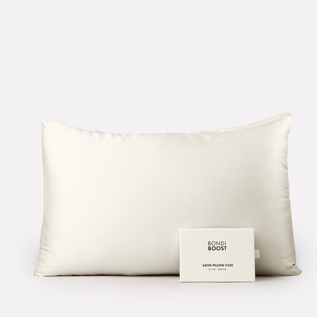 Ivory Satin Pillowcase - King Size